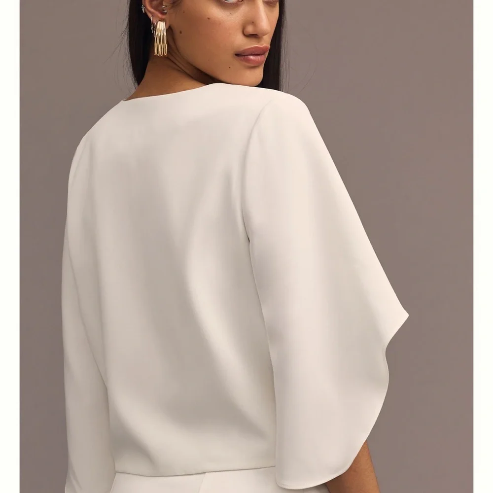 Anthropologie Mare Mare v neck cape blouse - Picture 3 of 8